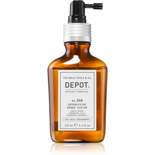 DEPOT 200 HAIR TREATMENTS NO. 208 DETOXIFYING SPRAY LOTION Detox hooldus peanahale 100 ml