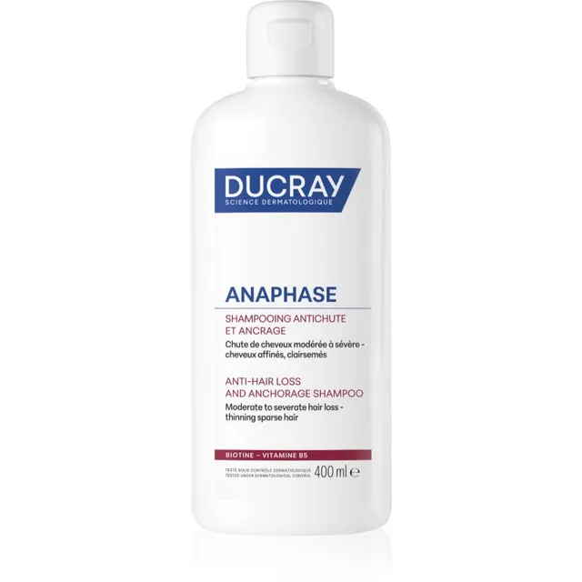 Ducray Anaphase+ Anti-Hair Loss Anti-Thinning Shampoo Tugevdav ja elavdav šampoon juuste väljalangemise raviks 400 ml