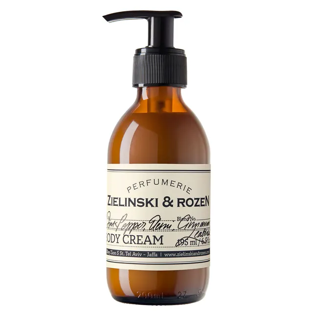 ZIELINSKI & ROZEN Pink Pepper, Elemi, Cinnamon, Leather Body Cream 195ml