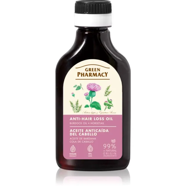 Green Pharmacy Horsetail Burdock Oil Takjaõli juuste väljalangemise raviks 100 ml