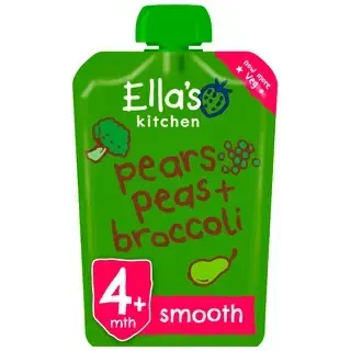 Ella´s Kitchen brokoli-pirni-hernepüree 120 g, öko, alates 6-elukuust