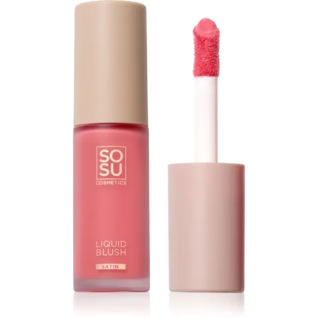SOSU Cosmetics Liquid Blush Satin Vedel põsepuna varjund Pink Pop 9 ml