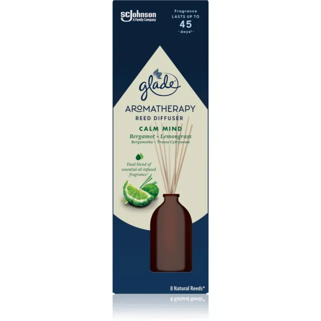 GLADE Aromatherapy Calm Mind aroomihajuti täitega Bergamot + Lemongrass 80 ml
