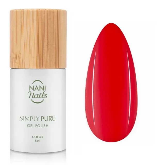NaniNails Simly Pure Geelküünelakk UV / LED lambiga kasutamiseks varjund Fresh Red 5 ml