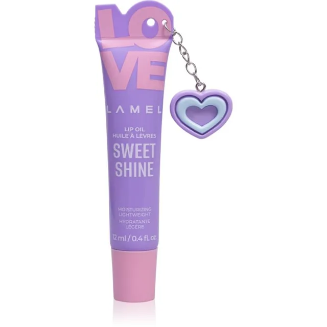 LAMEL Love Sweet Shine Niisutav õli huultele varjund 03 Grape 12 ml