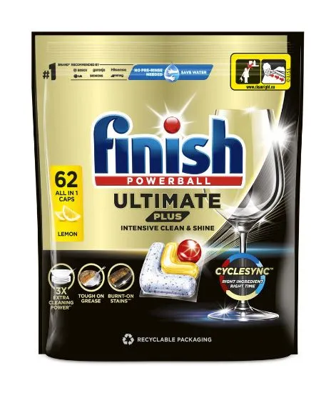 FINISH Ultimate PLUS 62 tab. Lemon