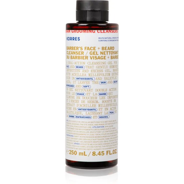 Korres Athenian Grooming Puhastav geel näole ja habemele 250 ml