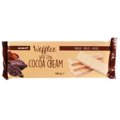 Vahvlid kakaokreemiga Rimi 180g