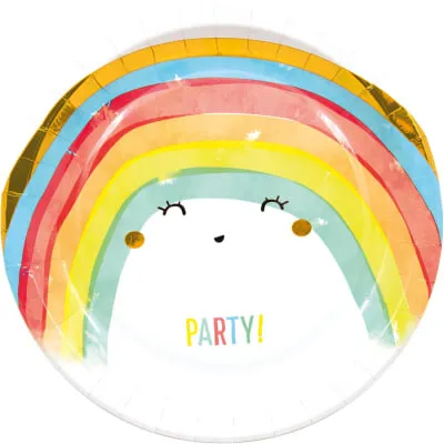 Pab.tald.Decorata Party Rainbow 8tk AW26