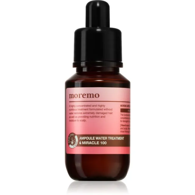moremo Water Treatment Miracle 100 Intensiivne taastav hooldus juustele ja peanahale 30 ml