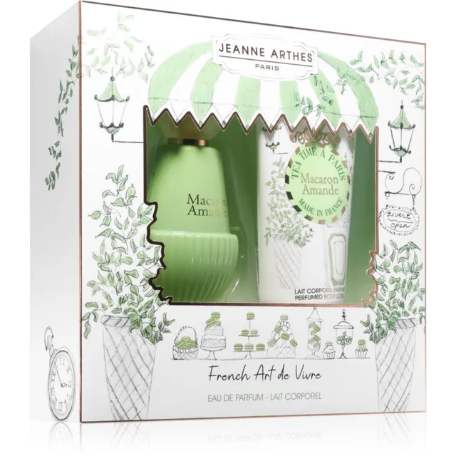 Jeanne Arthes Tea Time á Paris Macaron Amande Kinkekomplekt naistele