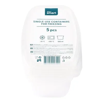 Ühekordsed külmutusnõud Rimi Smart 500ml, 5tk
