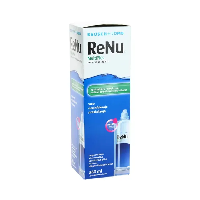 Läätsehoolduse kompl. sol. läätsevedelik +konteiner, RENU MULTI PLUS, 360 ml