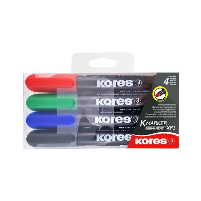 Marker XP1, ümar 3mm, KORES, 4 tk