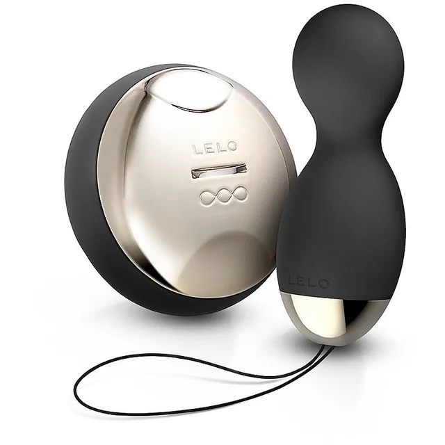 Lelo Hula Beads Kegeli Pallid vibreeriv Obsidian Black 10 cm