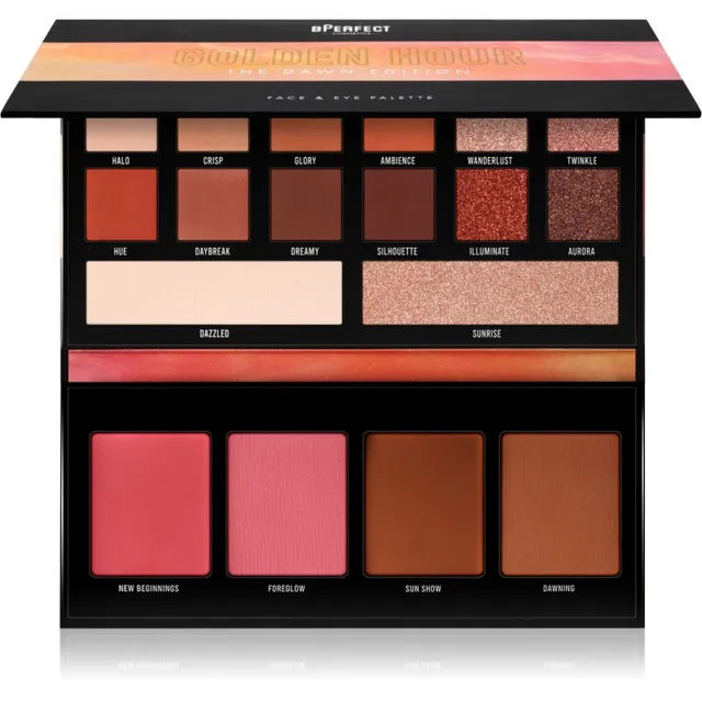 BPerfect Golden Hour The Dawn Edition Multifunktsionaalne näopalett näole 54.6 g