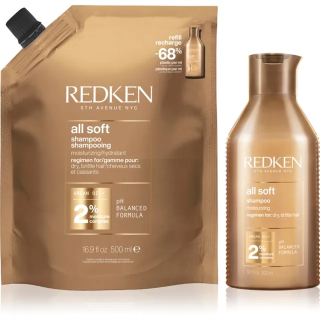 Redken All Soft Säästupakk kuivadele ja habrastele juustele