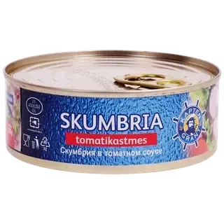Skumbria tomatikastmes, KAPTEN GRANT, 240 g
