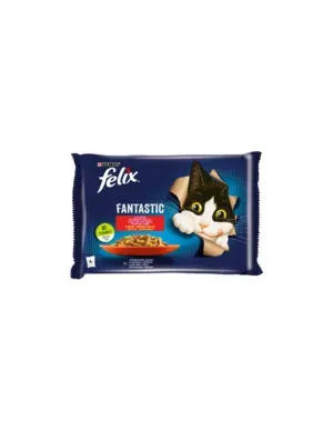 Felix Fantastic Kiisueine Lihavalik 4x85g