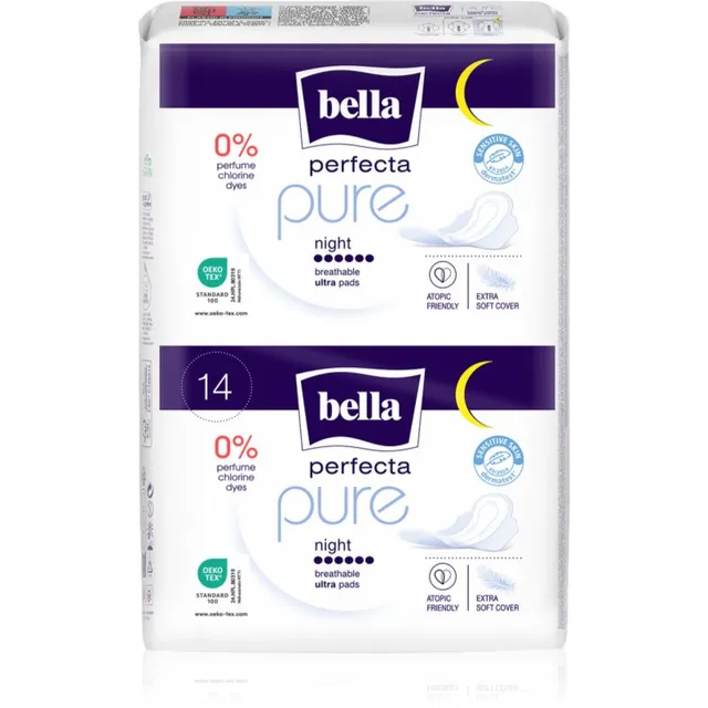 BELLA Perfecta Pure Night eriti õhukesed hügieenisidemed 14 tk