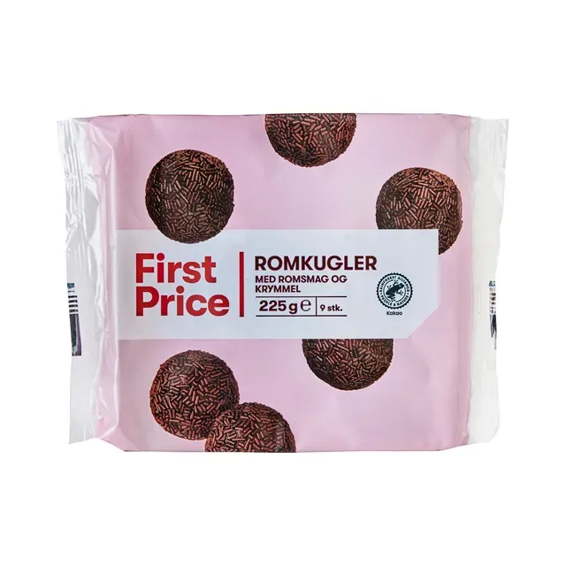 Šokolaadi-rummikoogid 9tk, FIRST PRICE, 225g