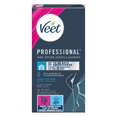 Veet Cold Wax Sensit vahaplaaster 12tk