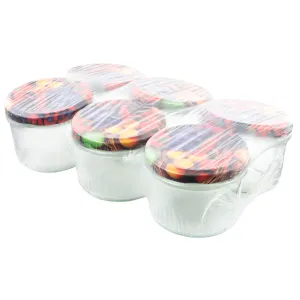 Klaaspurk kmpl 330ml 82mm kaanega 6tk