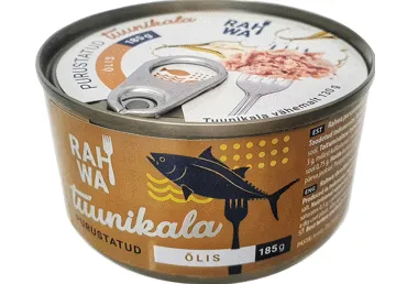 Tuunikala purustatud õlis Rahwa, EO 185g