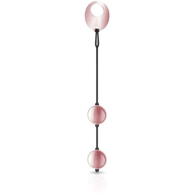 Rosy Gold Nouveau Ben Wa Balls Kegeli Pallid 24 cm