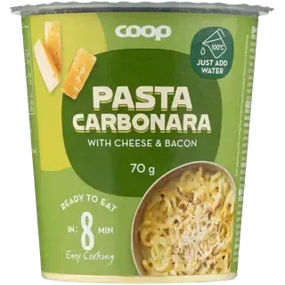 Coop pasta carbonara juustu ja peekoniga 70 g
