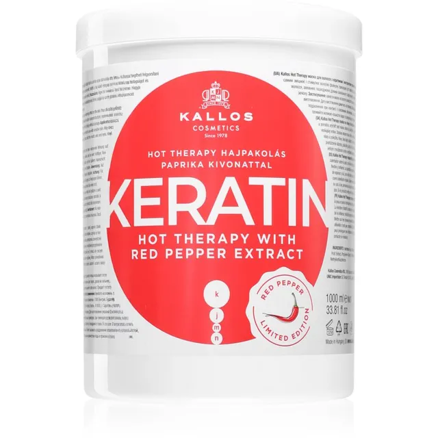 Kallos KJMN Professional Keratin Juuksemask 1000 ml
