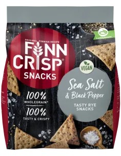 Finn Crisp täistera rukkisnäkid soola ja musta pipraga 150g