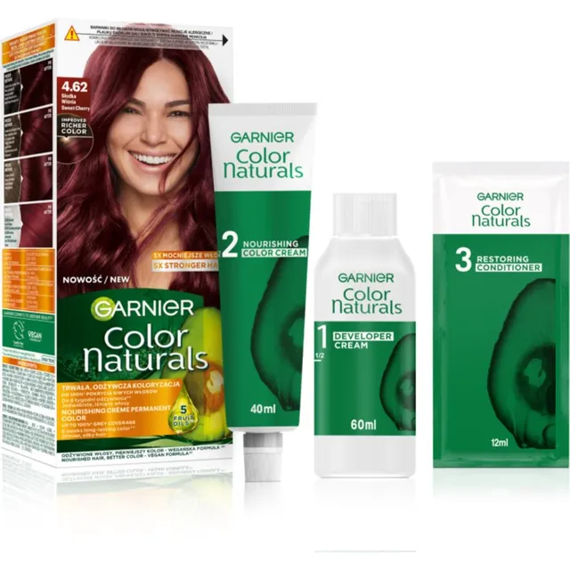 Garnier Color Naturals Creme Juuksevärv varjund 4.62 Sweet Cherry 1 tk