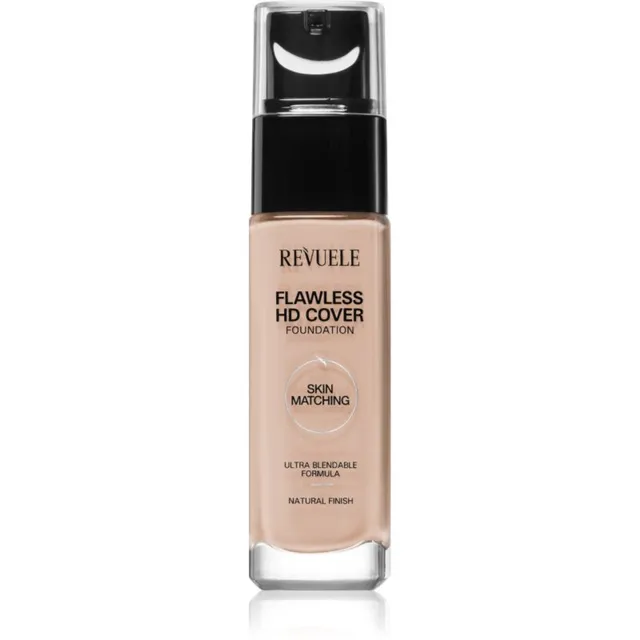 Revuele Flawless HD Cover Foundation Kerge jumestuskreem täiusliku ilme jaoks varjund 01 Ivory 33 ml