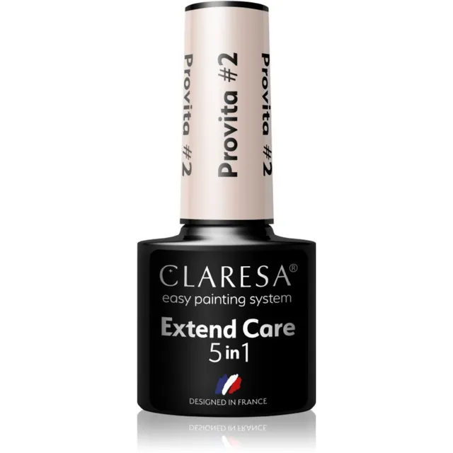 Claresa Extend Care 5 in 1 Provita Aluslakk geelküünte geelile taastava toimega varjund #2 5 g