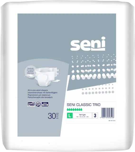 SENI CLASSIC TRIO PÜKSMÄHE L 3200ML N30