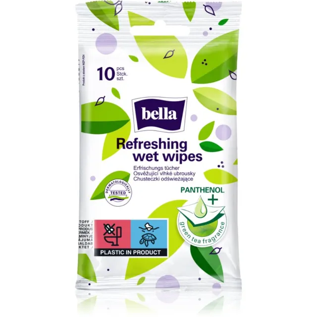 BELLA Refreshing wet wipes Värskendavad niisked salvrätikud 10 tk