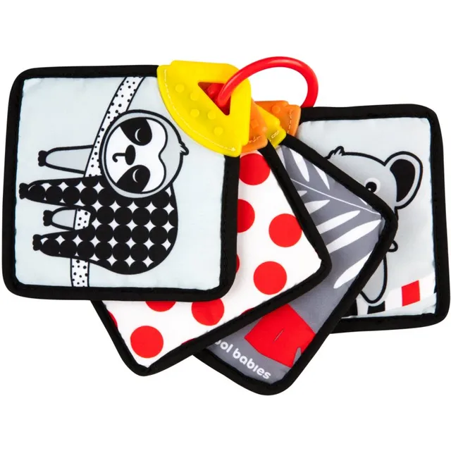Canpol babies BabiesBoo Sensory Cards with Teether pöörlev raamat hammustava osaga 1 tk