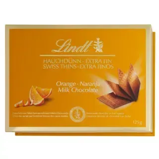 Lindt apelsinimaitselised piimašokolaadi lehed 125 g