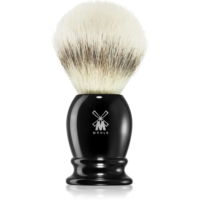 Mühle CLASSIC Silvertip Fibre® Black Resin Raseerimispintsel Medium 1 tk