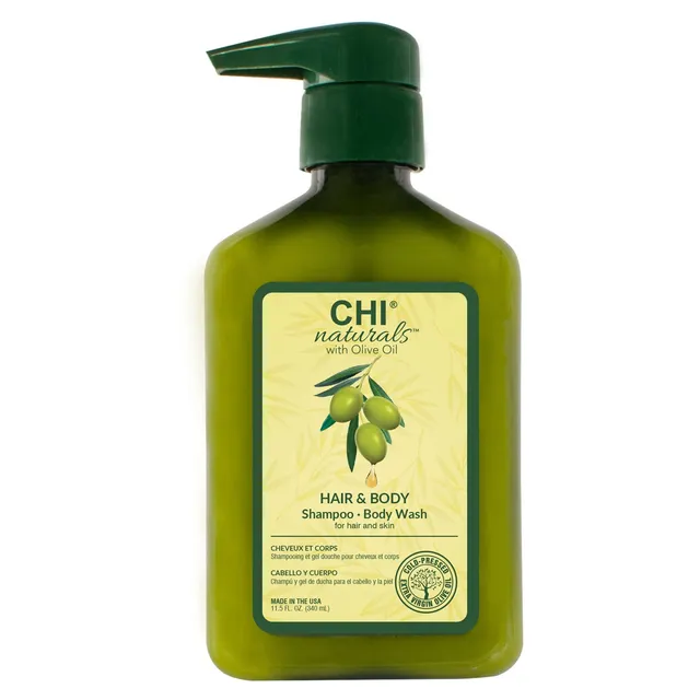 CHI Naturals With Olive Oil Hair & Body Shampoo 340ml