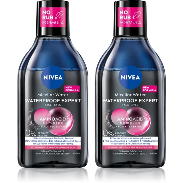 NIVEA Micellar Waterproof Puhastav mitsellaarvesi säästupakk