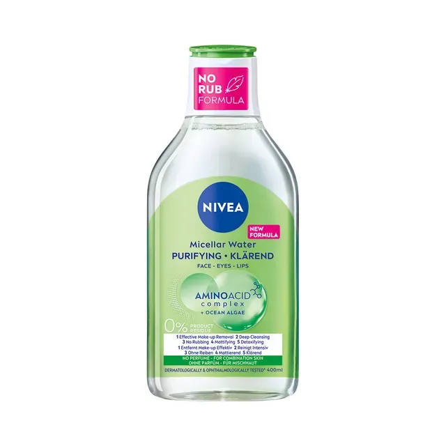 Mitsellaarvesi kombineeritud nahale Purifying, NIVEA, 400ml