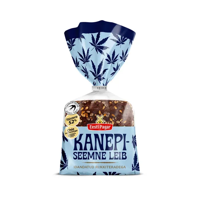 Kanepiseemne leib rukkiteradega, EESTI PAGAR, 240 g