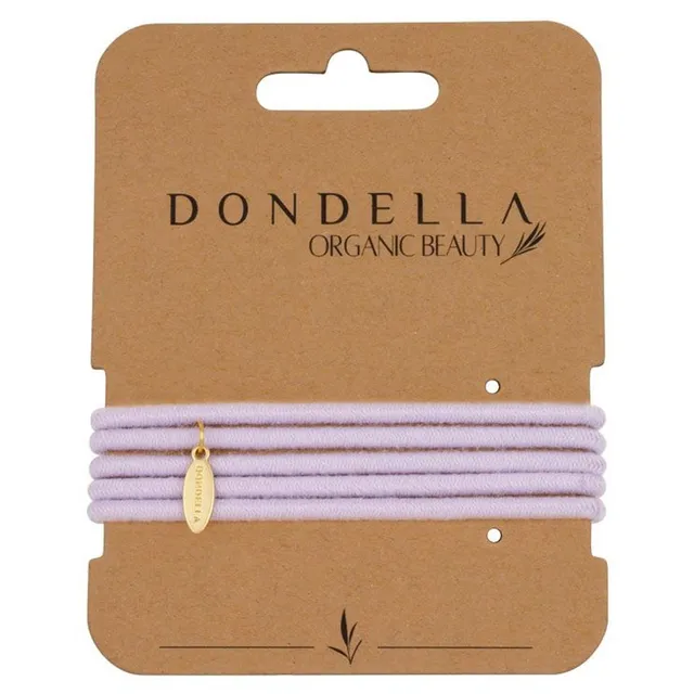 DONDELLA Organic Cotton Purple Hair Ties x5