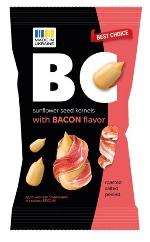 BC Päevalilleseemned Kooritud Peekonimaitselised 80g
