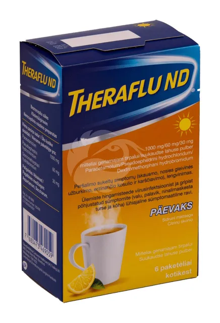 THERAFLU ND SUUKAUDNE LAHUSE PULBER 1000MG+60MG+30MG N6