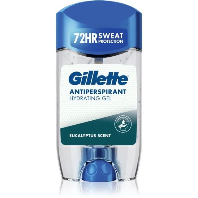 Gillette Antiperspirant Hydrating Gel Eucalyptus Scent Higistamisvastane geel niisutava toimega meestele 70 ml