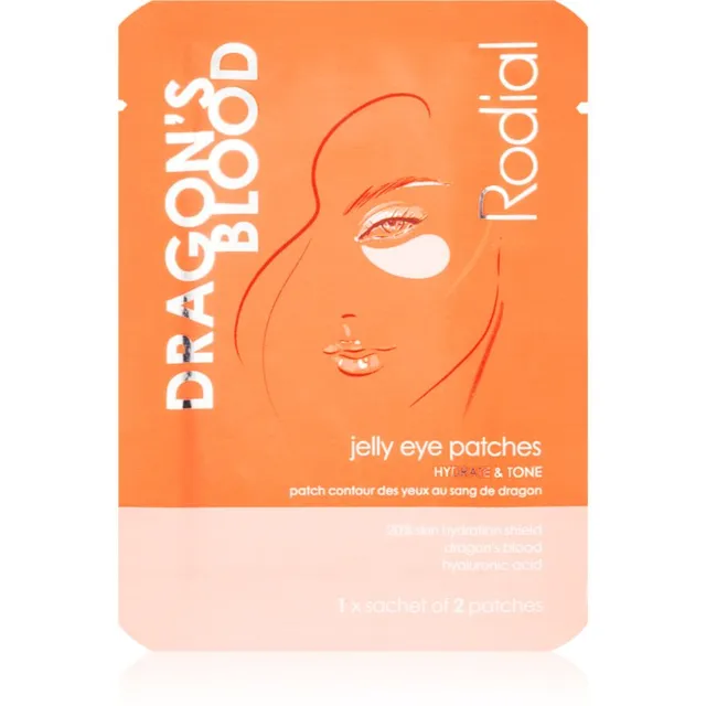 Rodial Dragon's Blood Jelly Eye Patches Silma hüdrogeelmask naha niisutamiseks ja pinguldamiseks 1 tk