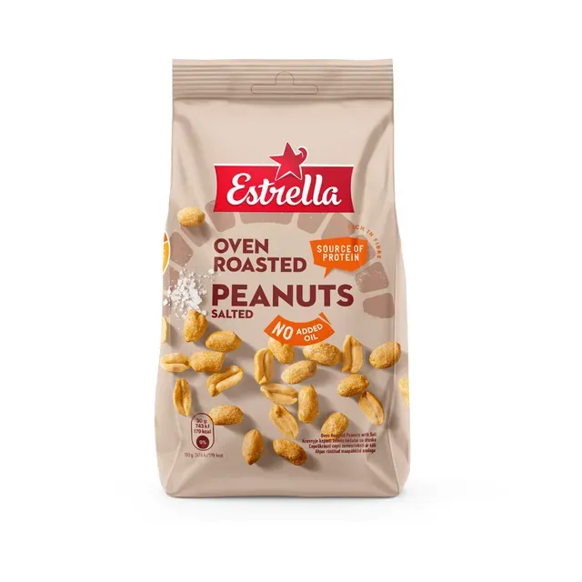 Ahjus röstitud maapähklid soolaga, ESTRELLA, 240g